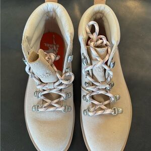 Sorel Beige Lace-Up Boots